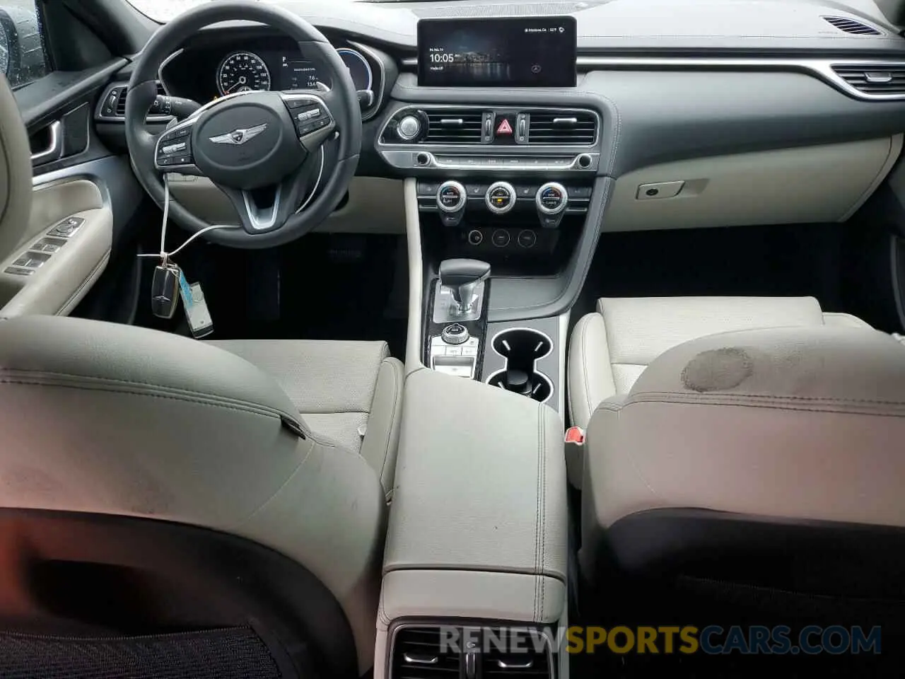 8 fotografías del automóvil dañado KMTG34TA3NU097004 GENESIS G70 BASE 2022
