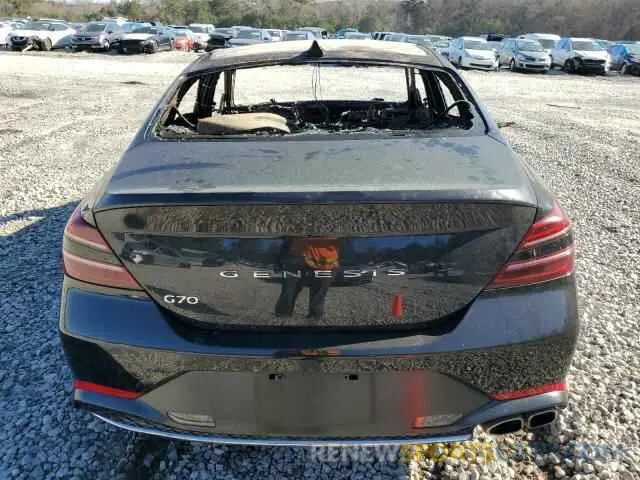 6 fotografías del automóvil dañado KMTG34TA4NU096699 GENESIS G70 BASE 2022