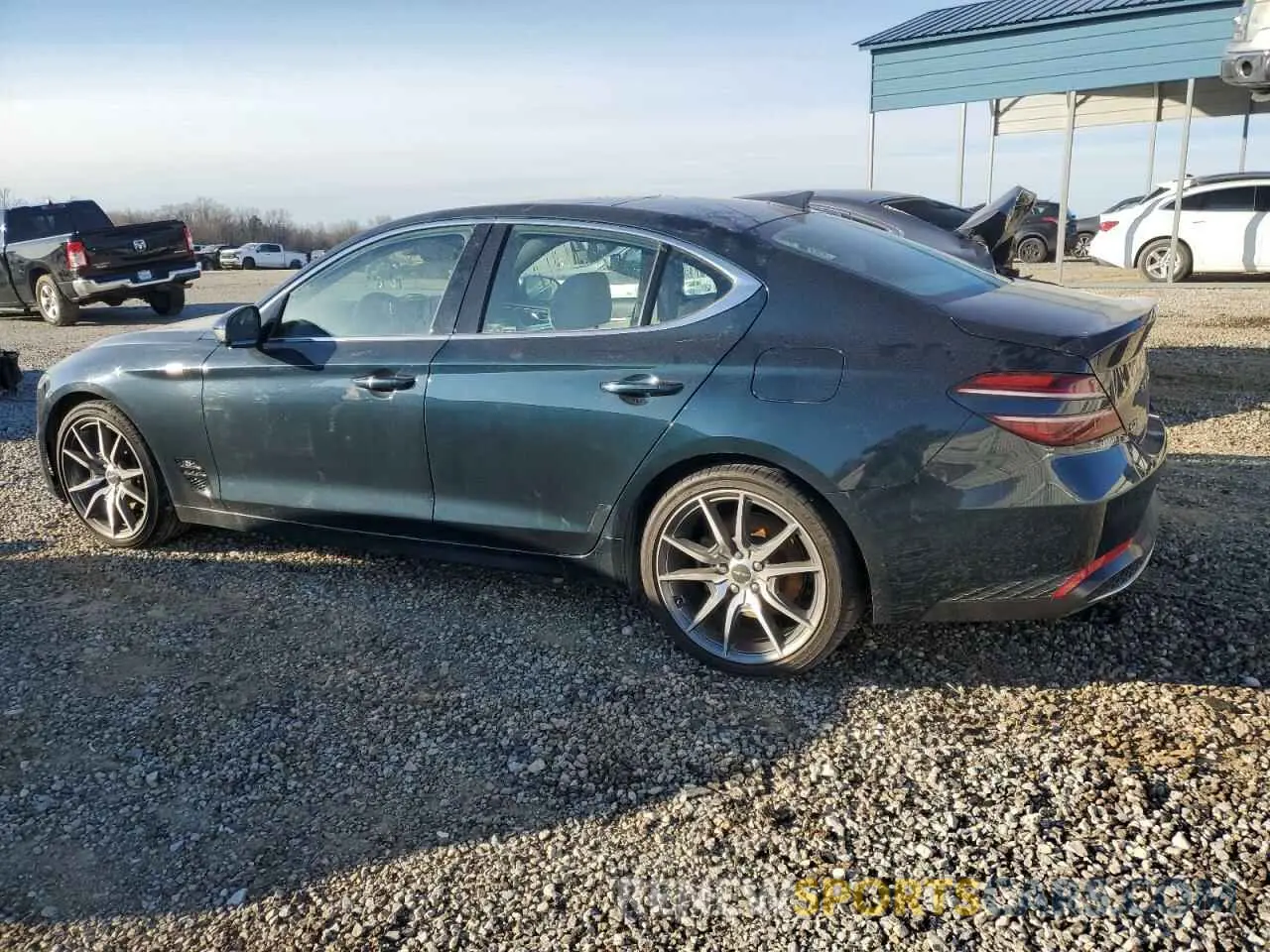 2 fotografías del automóvil dañado KMTG34TA5NU102722 GENESIS G70 BASE 2022