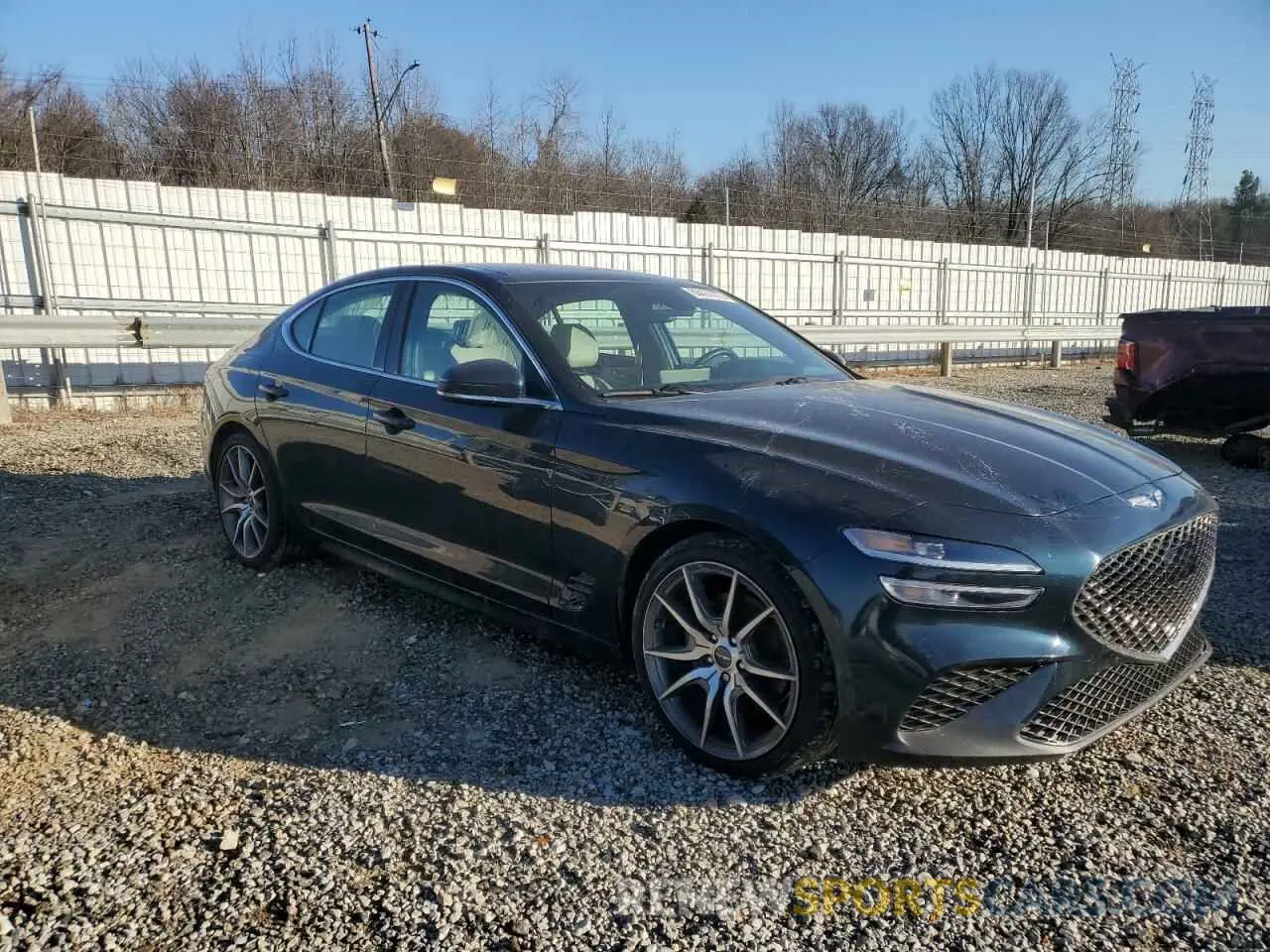 4 fotografías del automóvil dañado KMTG34TA5NU102722 GENESIS G70 BASE 2022