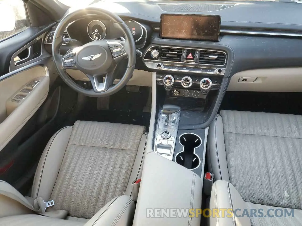 8 fotografías del automóvil dañado KMTG34TA5NU102722 GENESIS G70 BASE 2022