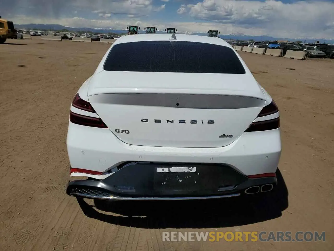 6 fotografías del automóvil dañado KMTG34TA6NU088944 GENESIS G70 BASE 2022