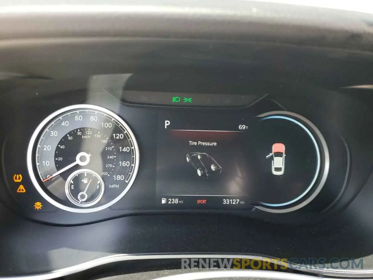 9 fotografías del automóvil dañado KMTG34TA6NU088944 GENESIS G70 BASE 2022