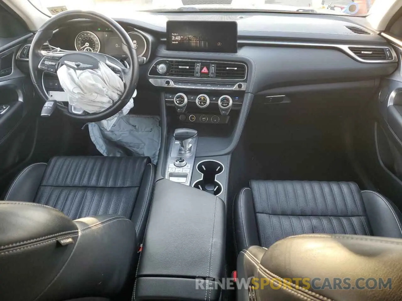 8 fotografías del automóvil dañado KMTG34TA7NU089729 GENESIS G70 BASE 2022