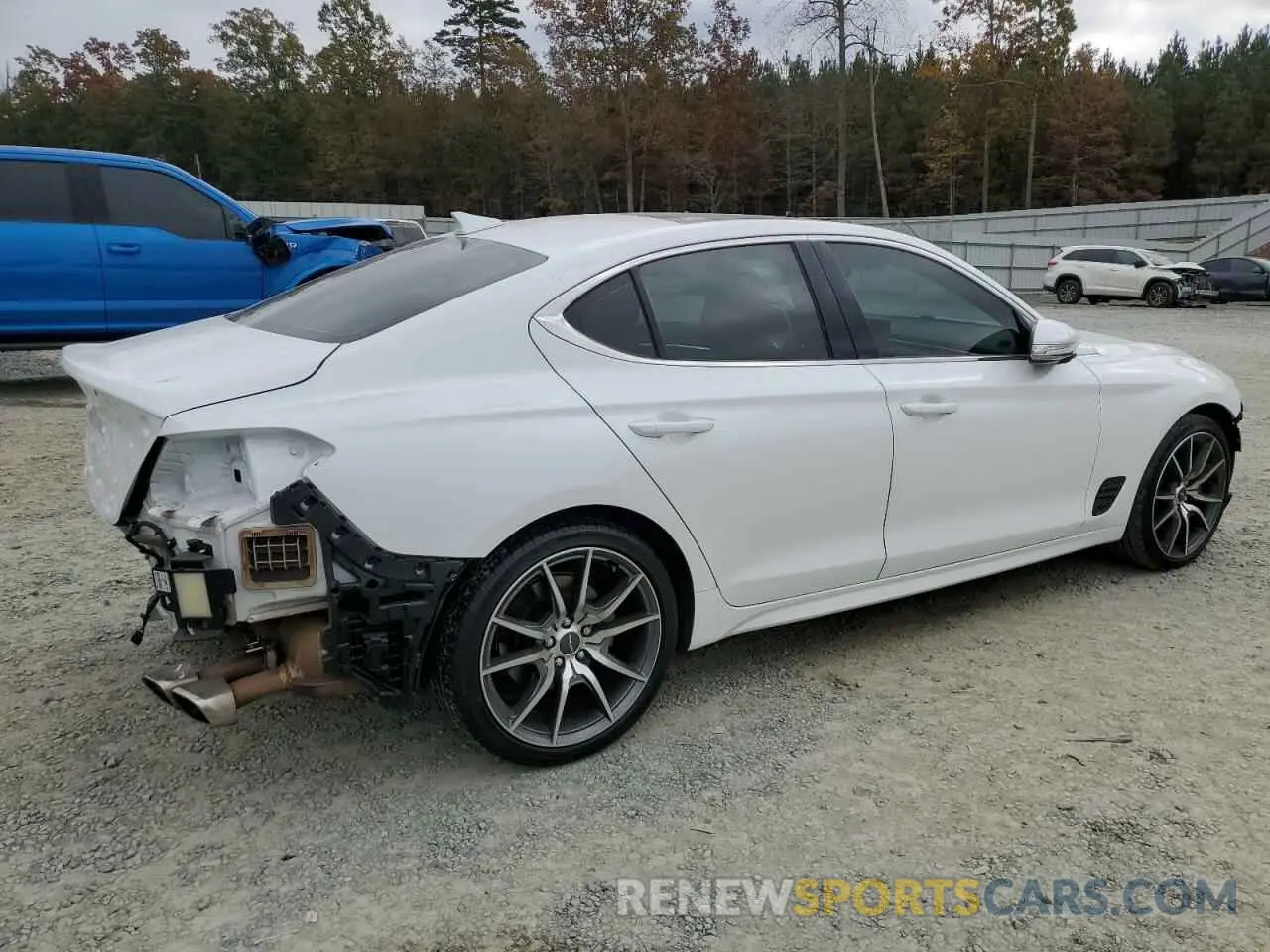 3 fotografías del automóvil dañado KMTG34TA7NU098009 GENESIS G70 BASE 2022