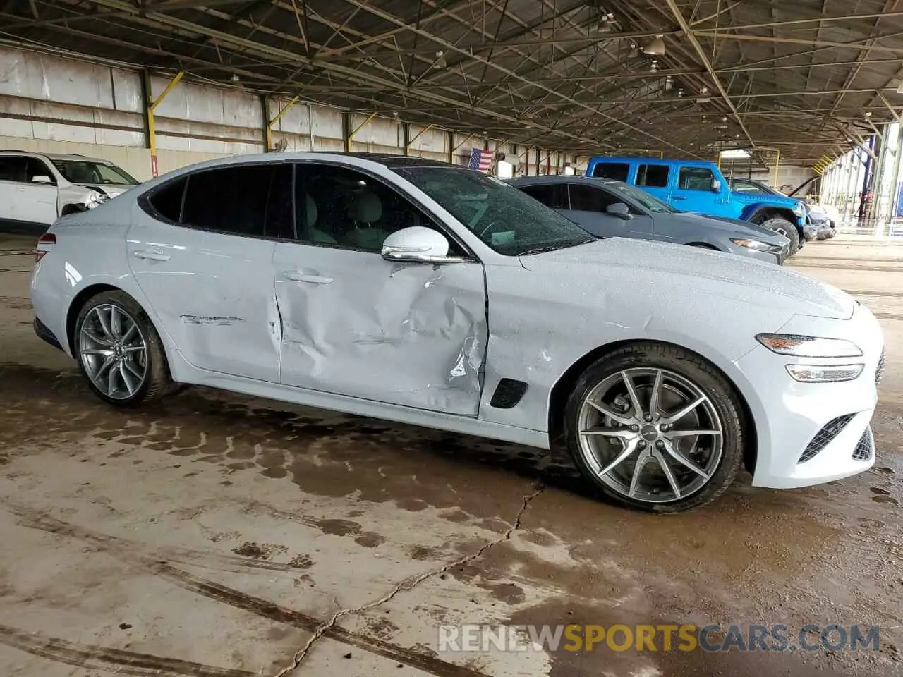 4 fotografías del automóvil dañado KMTG34TA7NU101491 GENESIS G70 BASE 2022