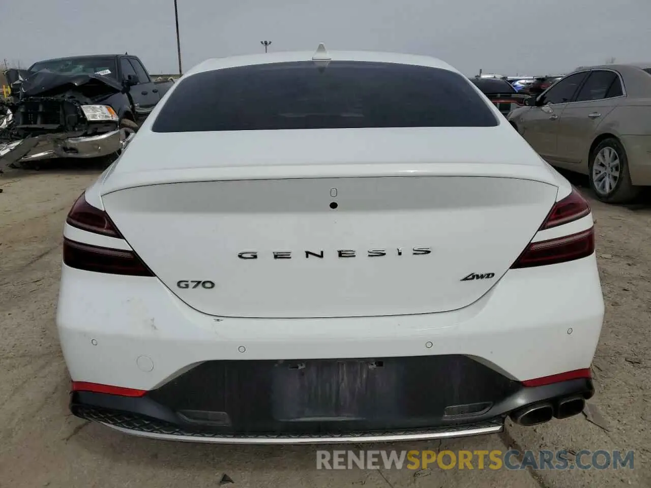 6 fotografías del automóvil dañado KMTG34TAXNU092852 GENESIS G70 BASE 2022