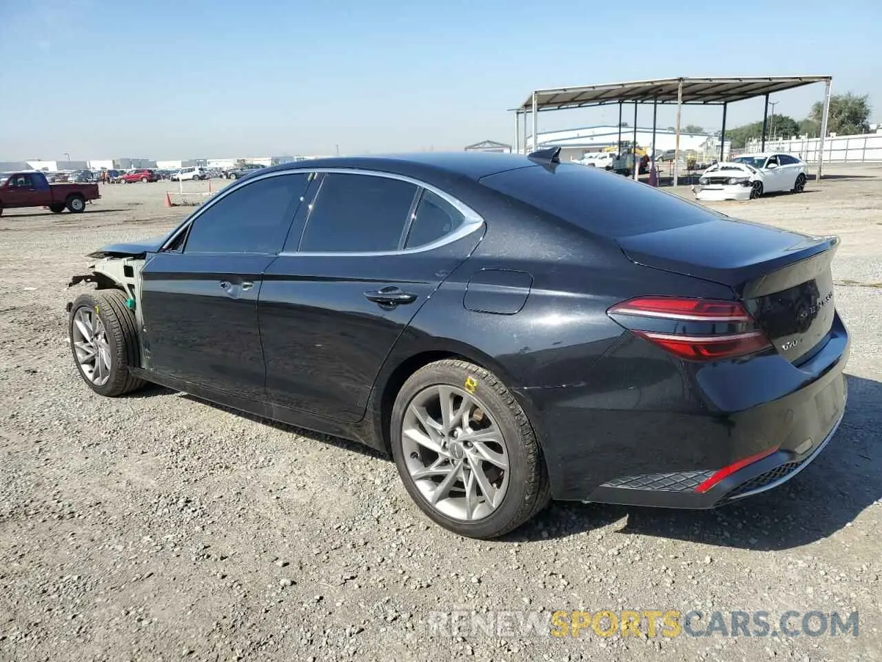 2 fotografías del automóvil dañado KMTG34TAXNU093905 GENESIS G70 BASE 2022