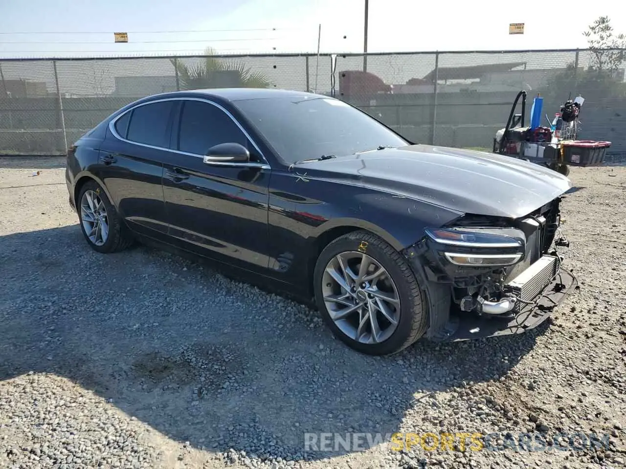 4 fotografías del automóvil dañado KMTG34TAXNU093905 GENESIS G70 BASE 2022