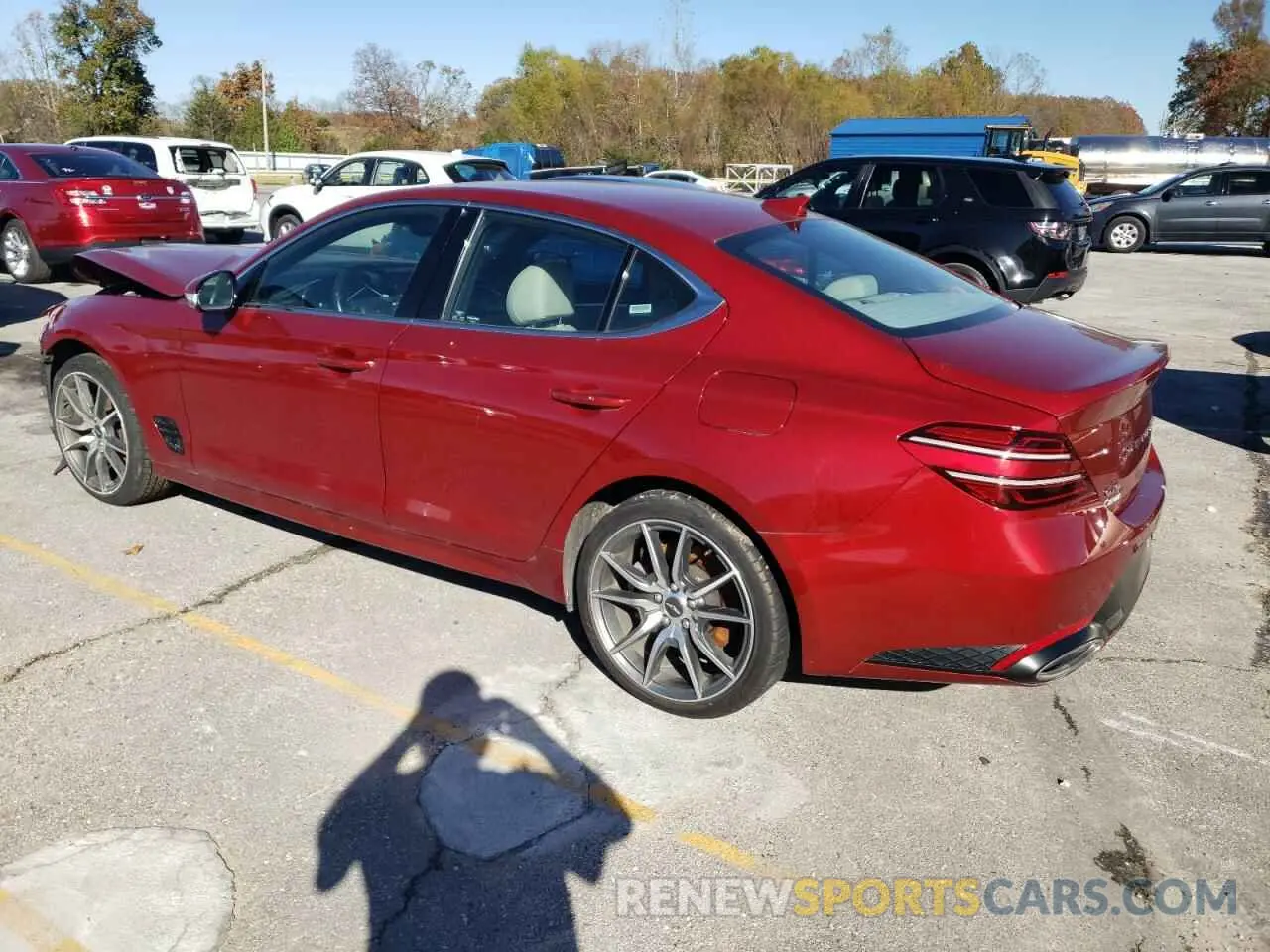 2 fotografías del automóvil dañado KMTG54TE1NU093868 GENESIS G70 BASE 2022