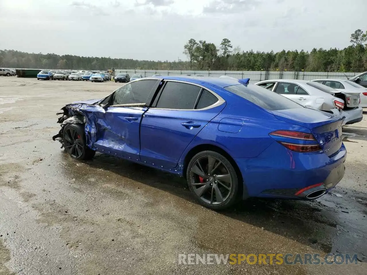 2 fotografías del automóvil dañado KMTG54TE1NU094180 GENESIS G70 BASE 2022