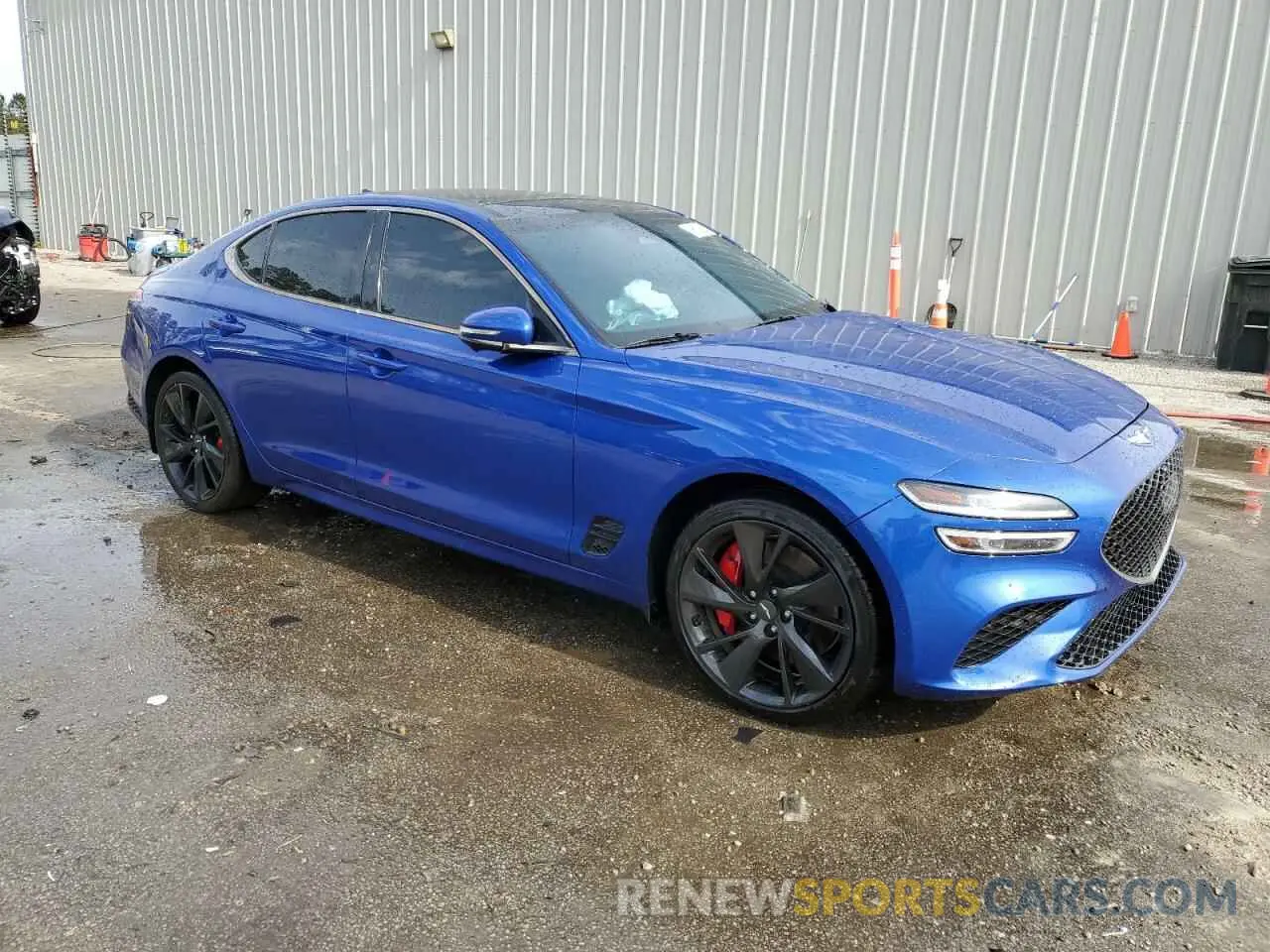 4 fotografías del automóvil dañado KMTG54TE1NU094180 GENESIS G70 BASE 2022