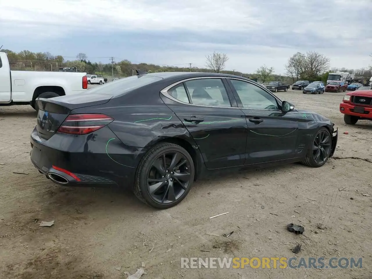 3 fotografías del automóvil dañado KMTG54TE2NU081955 GENESIS G70 BASE 2022