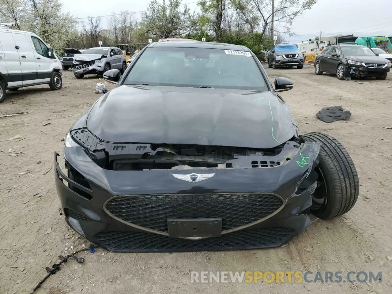 5 fotografías del automóvil dañado KMTG54TE2NU081955 GENESIS G70 BASE 2022