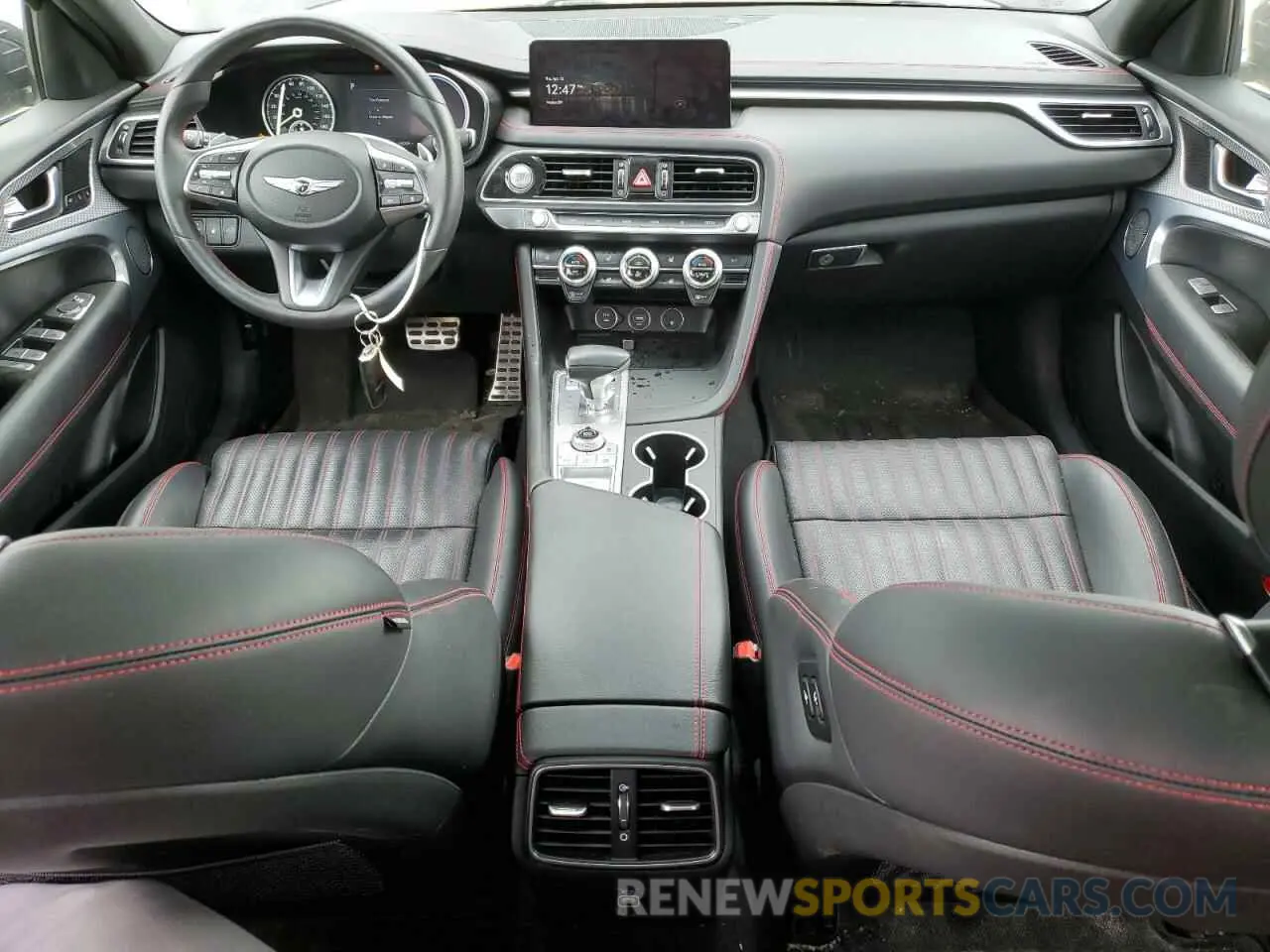 8 fotografías del automóvil dañado KMTG54TE2NU081955 GENESIS G70 BASE 2022