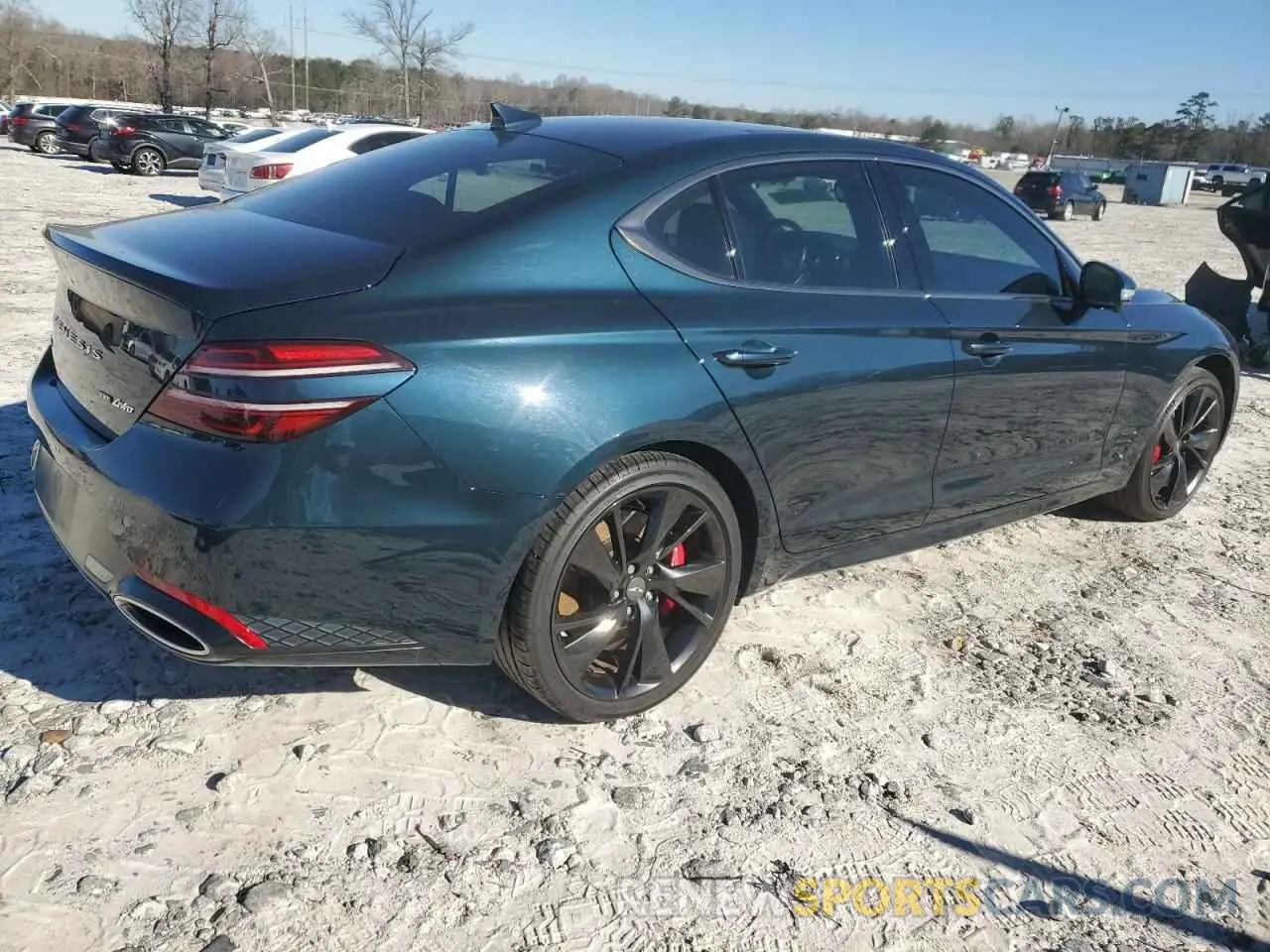 3 fotografías del automóvil dañado KMTG54TE2NU103064 GENESIS G70 BASE 2022