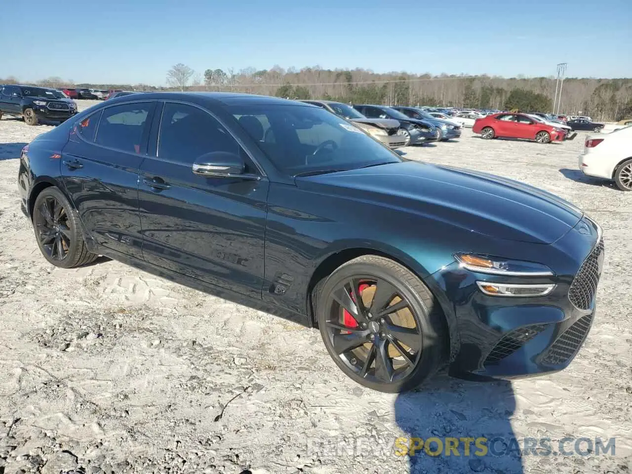 4 fotografías del automóvil dañado KMTG54TE2NU103064 GENESIS G70 BASE 2022