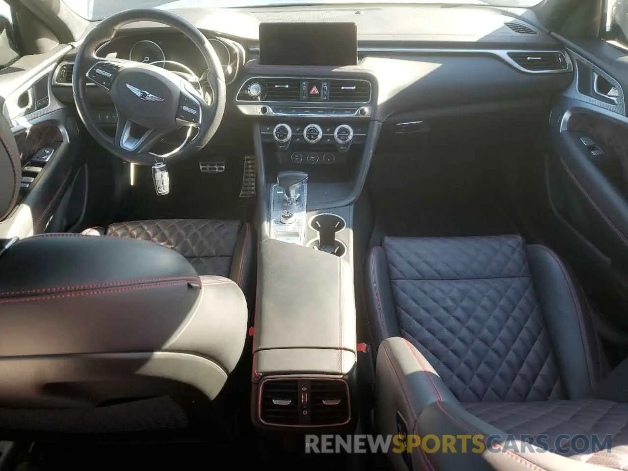 8 fotografías del automóvil dañado KMTG54TE2NU103064 GENESIS G70 BASE 2022