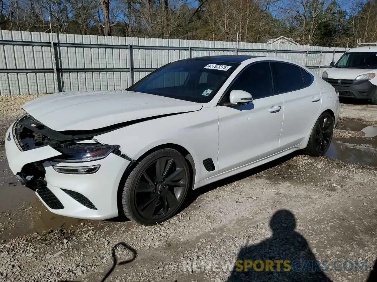1 fotografías del automóvil dañado KMTG54TE3NU084590 GENESIS G70 BASE 2022