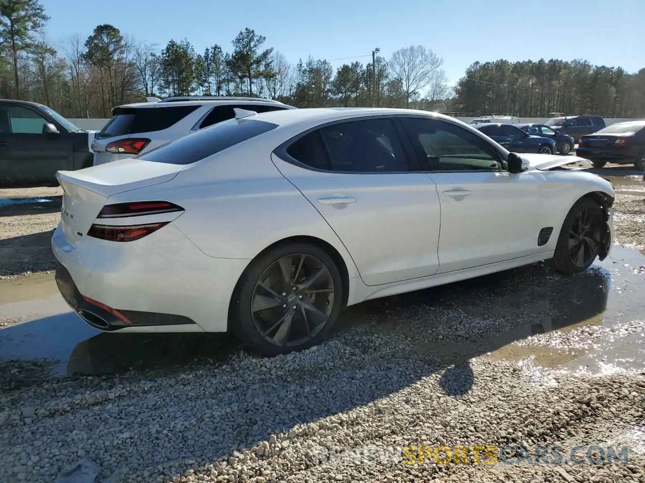 3 fotografías del automóvil dañado KMTG54TE3NU084590 GENESIS G70 BASE 2022