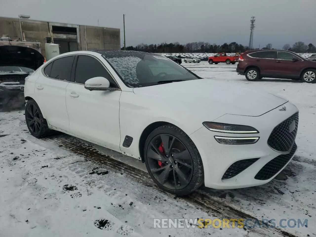 4 fotografías del automóvil dañado KMTG54TE5NU083165 GENESIS G70 BASE 2022