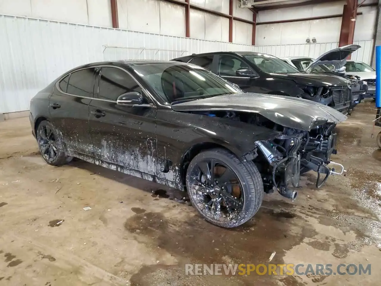 4 fotografías del automóvil dañado KMTG54TE5NU100899 GENESIS G70 BASE 2022