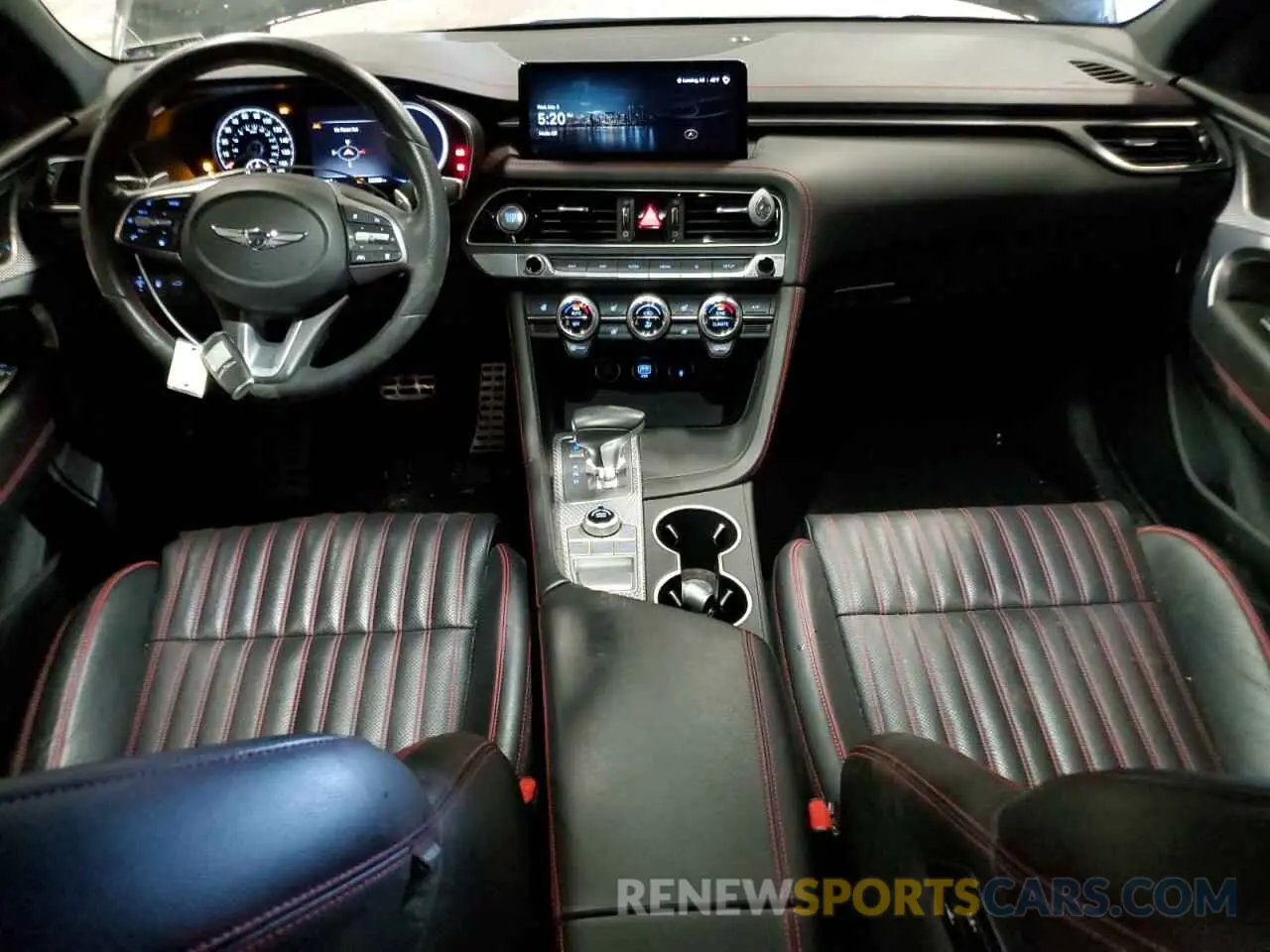 8 fotografías del automóvil dañado KMTG54TE5NU100899 GENESIS G70 BASE 2022
