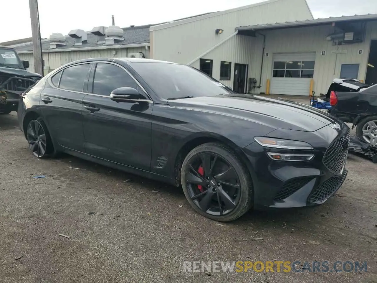 4 fotografías del automóvil dañado KMTG54TE5NU102507 GENESIS G70 BASE 2022