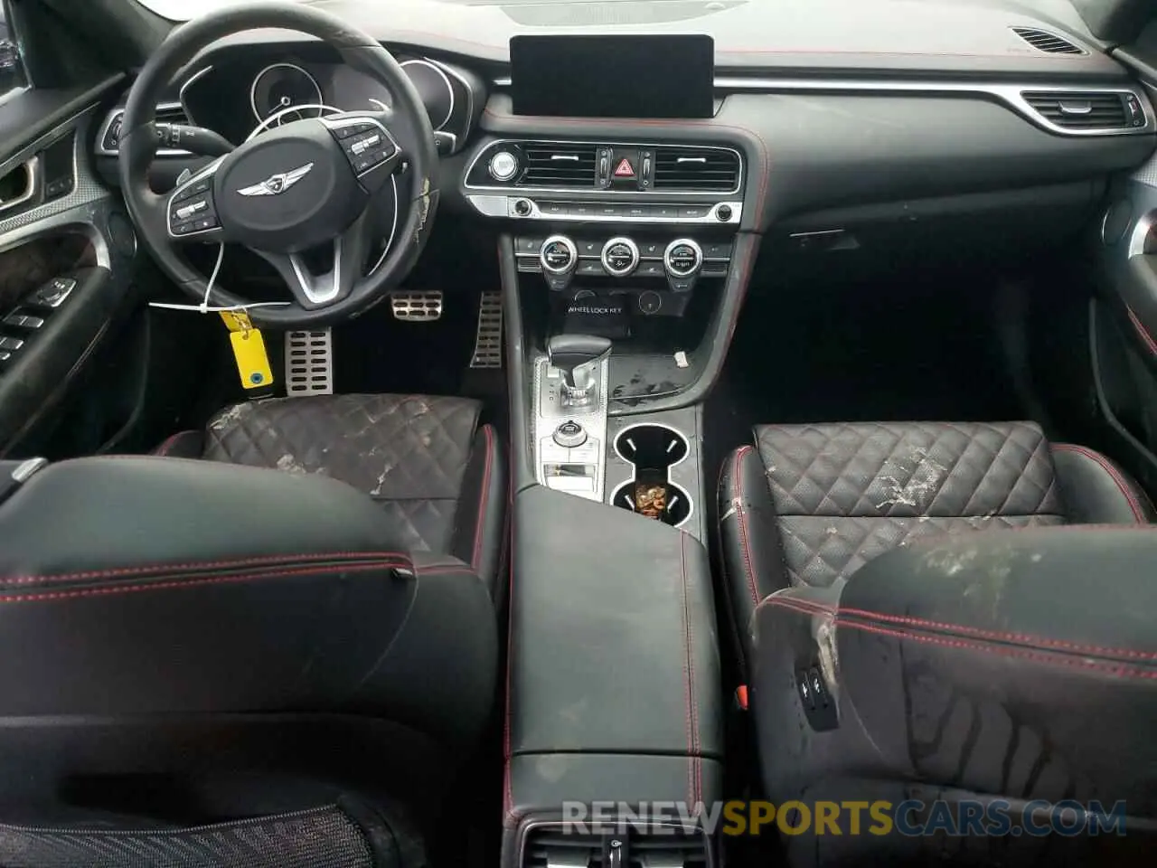 8 fotografías del automóvil dañado KMTG54TE5NU102507 GENESIS G70 BASE 2022