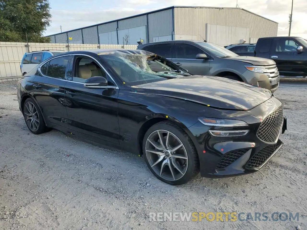 4 fotografías del automóvil dañado KMTG54TE6NU094854 GENESIS G70 BASE 2022
