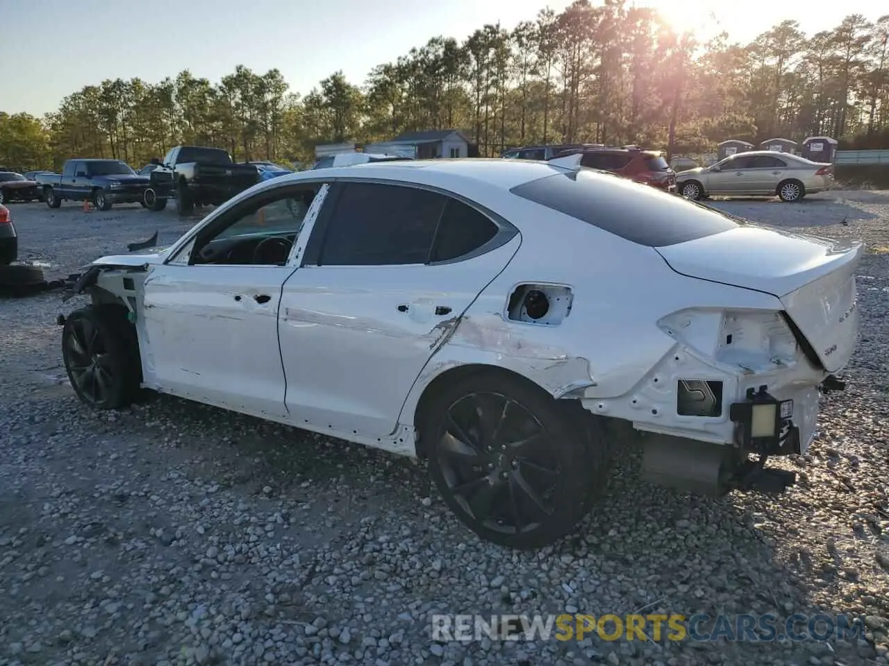 2 fotografías del automóvil dañado KMTG54TE7NU082034 GENESIS G70 BASE 2022