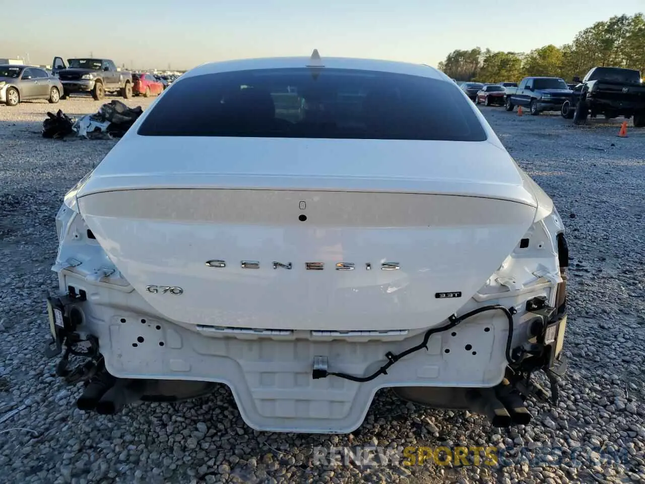 6 fotografías del automóvil dañado KMTG54TE7NU082034 GENESIS G70 BASE 2022