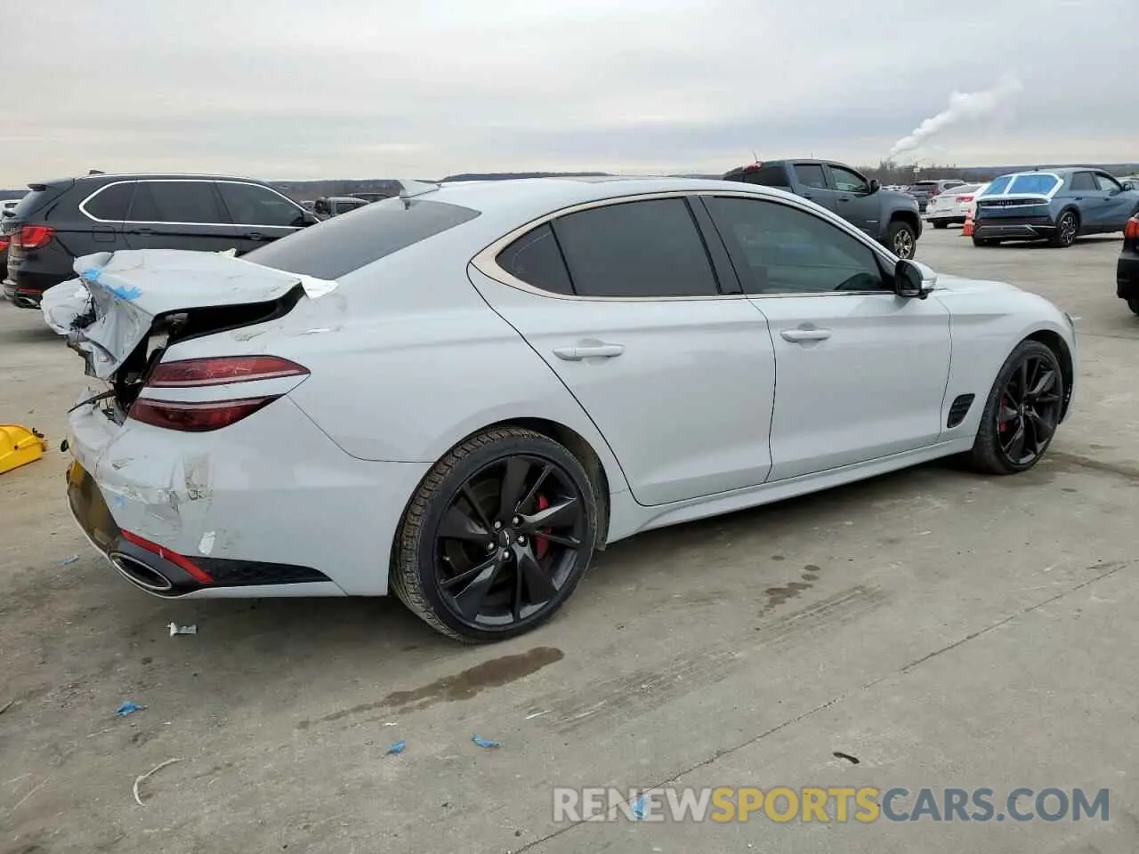 3 fotografías del automóvil dañado KMTG54TE7NU085709 GENESIS G70 BASE 2022
