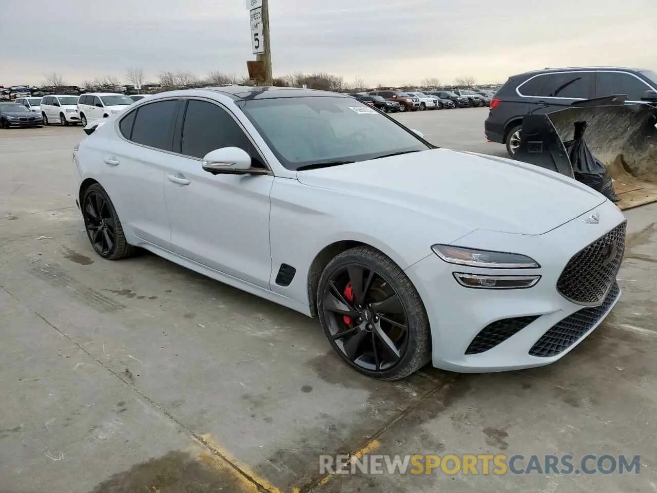 4 fotografías del automóvil dañado KMTG54TE7NU085709 GENESIS G70 BASE 2022