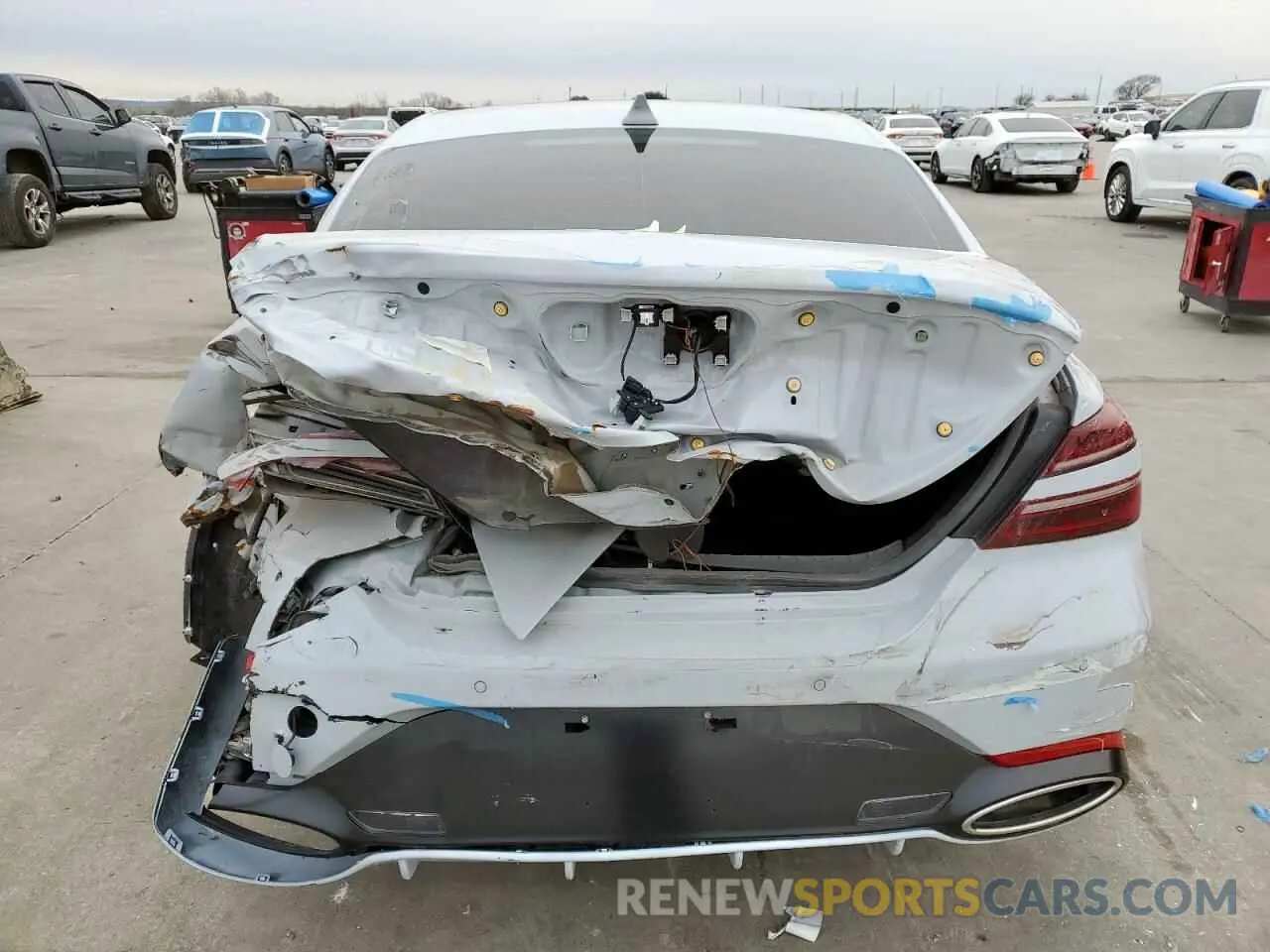 6 fotografías del automóvil dañado KMTG54TE7NU085709 GENESIS G70 BASE 2022