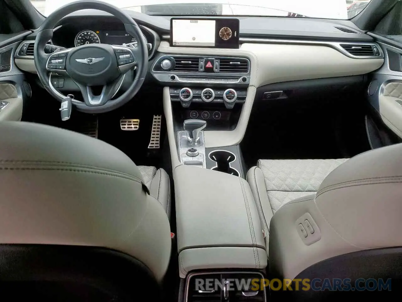 8 fotografías del automóvil dañado KMTG54TE7NU085709 GENESIS G70 BASE 2022