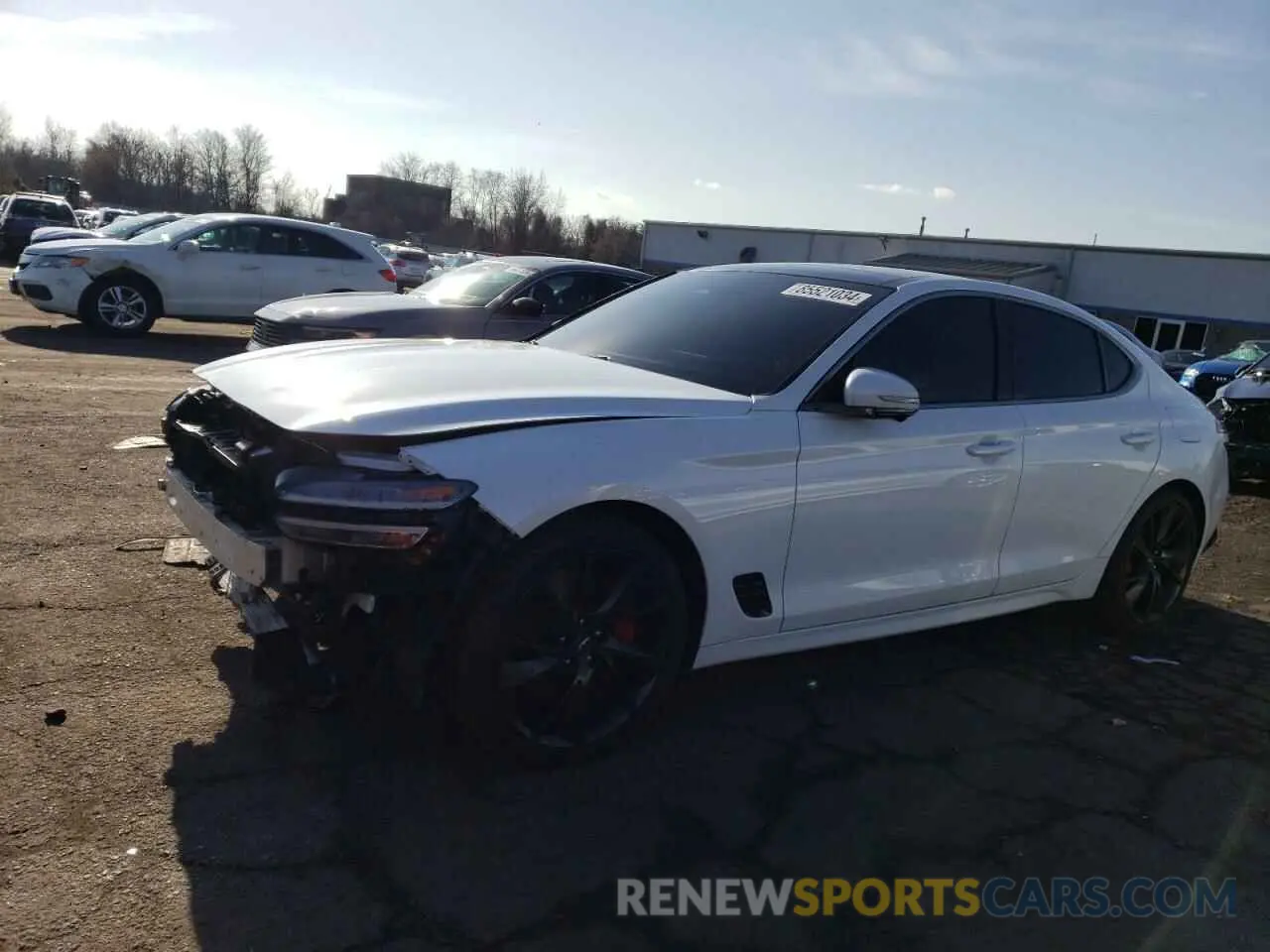 1 fotografías del automóvil dañado KMTG54TE7NU104131 GENESIS G70 BASE 2022