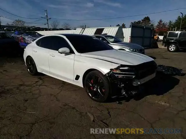 11 fotografías del automóvil dañado KMTG54TE7NU104131 GENESIS G70 BASE 2022