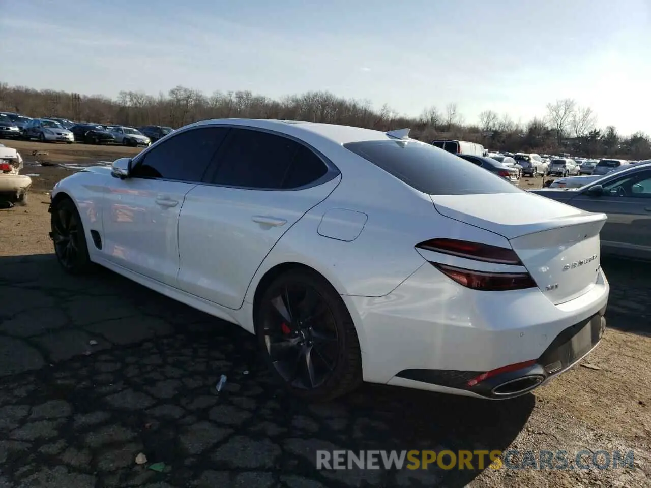 2 fotografías del automóvil dañado KMTG54TE7NU104131 GENESIS G70 BASE 2022