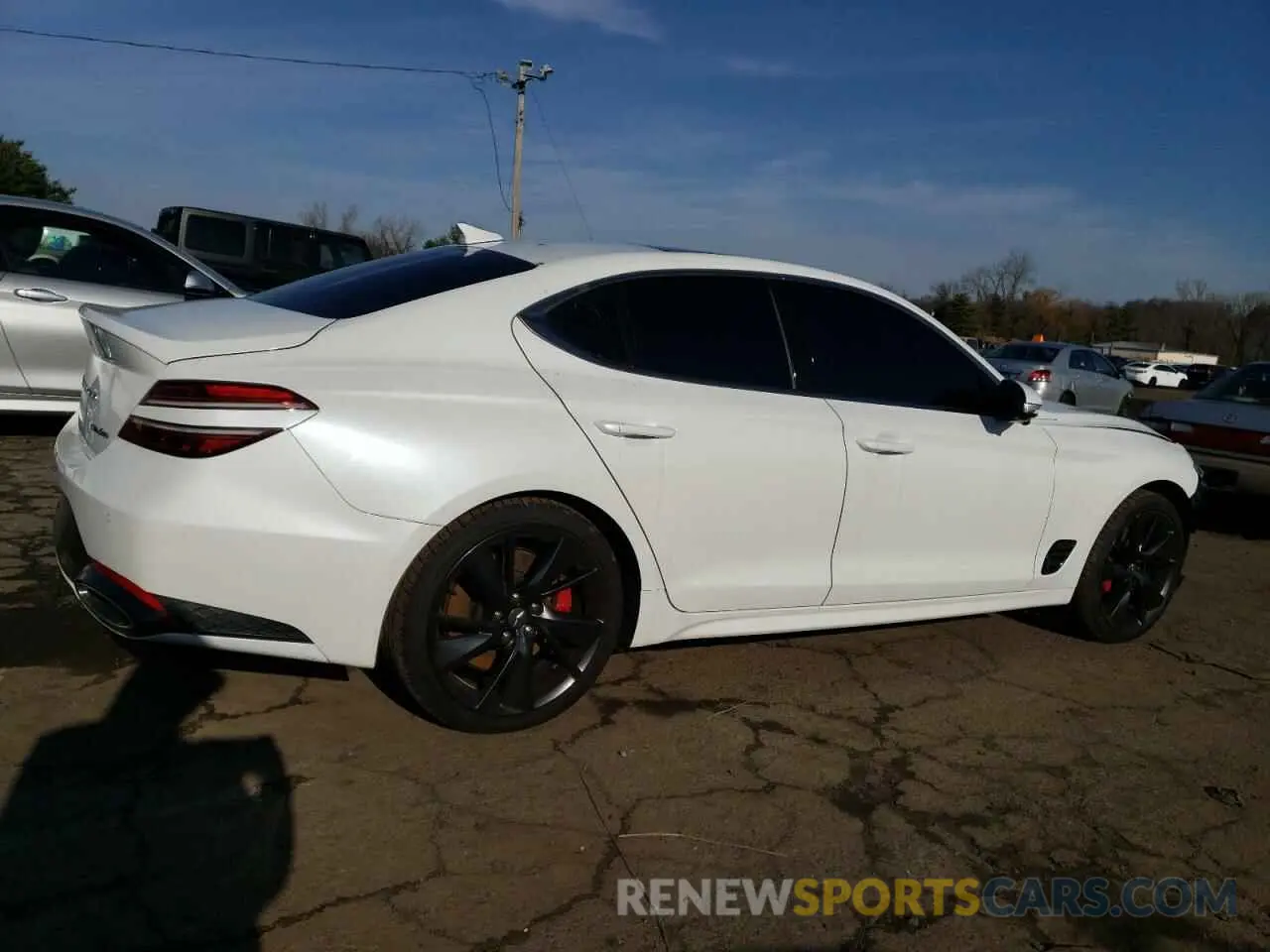 3 fotografías del automóvil dañado KMTG54TE7NU104131 GENESIS G70 BASE 2022