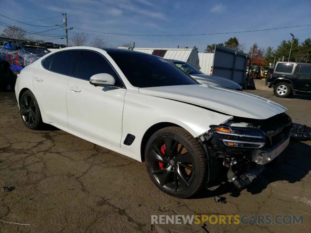 4 fotografías del automóvil dañado KMTG54TE7NU104131 GENESIS G70 BASE 2022