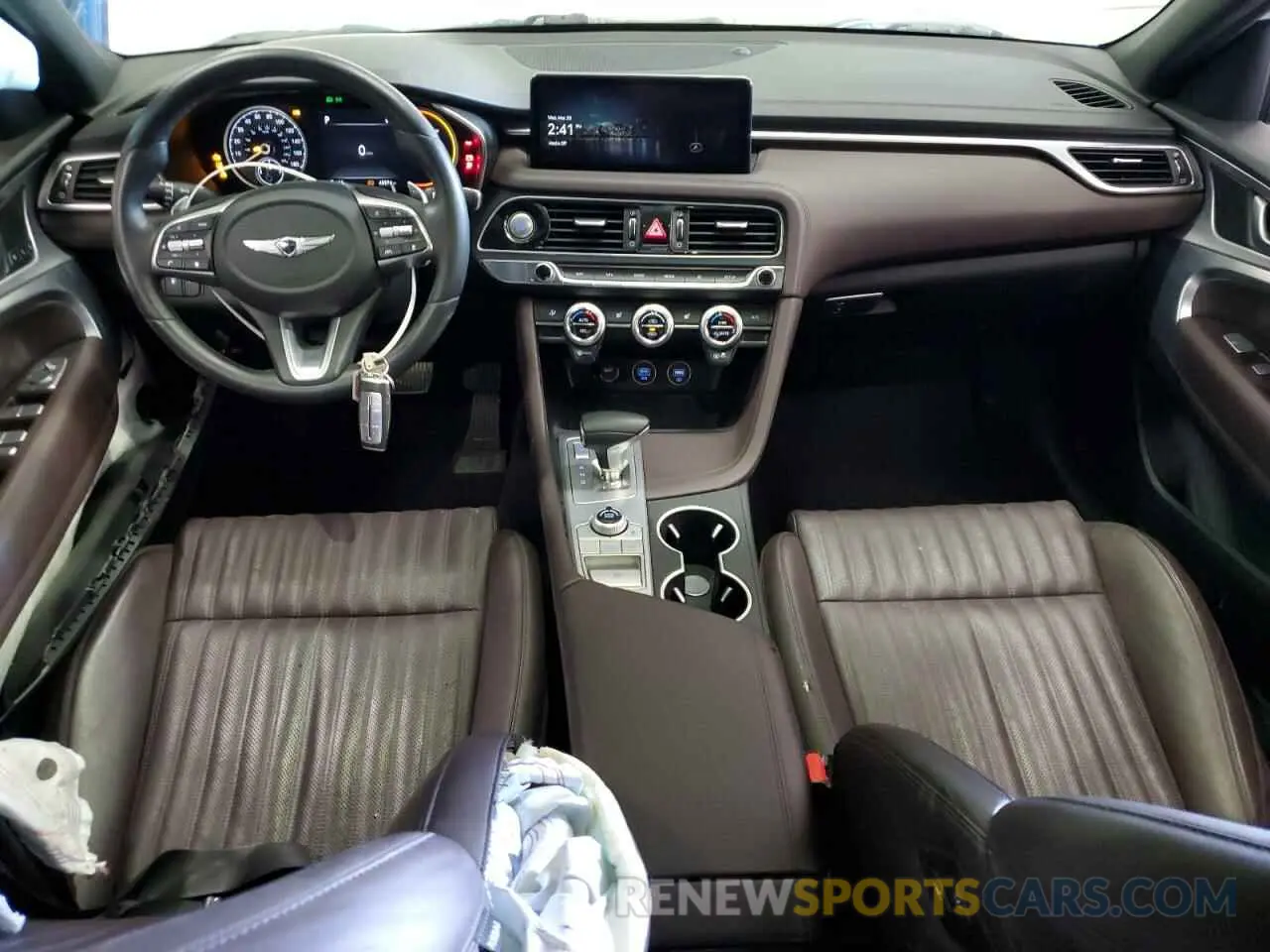 8 fotografías del automóvil dañado KMTG54TE8NU094869 GENESIS G70 BASE 2022