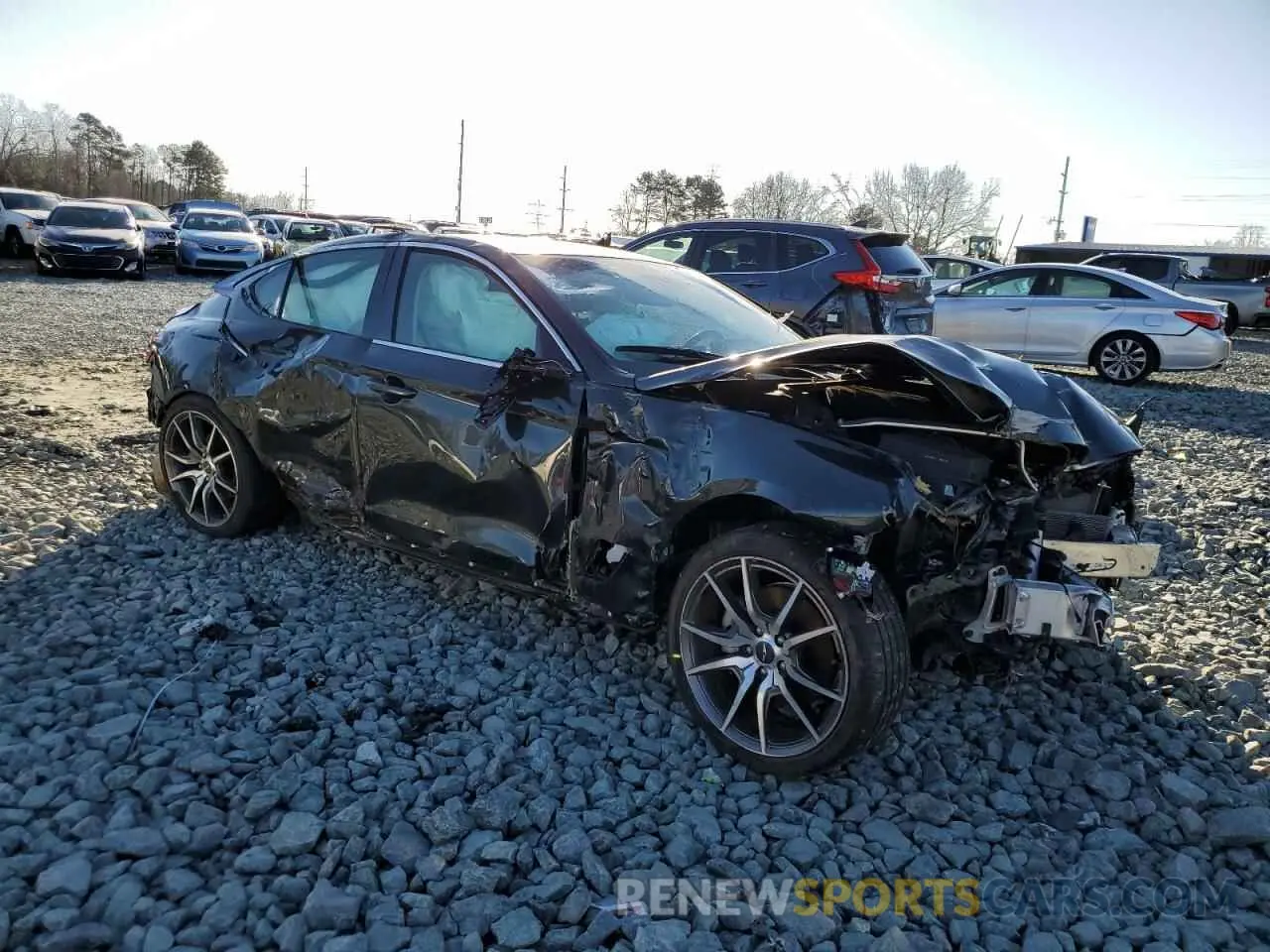 4 fotografías del automóvil dañado KMTG34TA2PU128326 GENESIS G70 BASE 2023