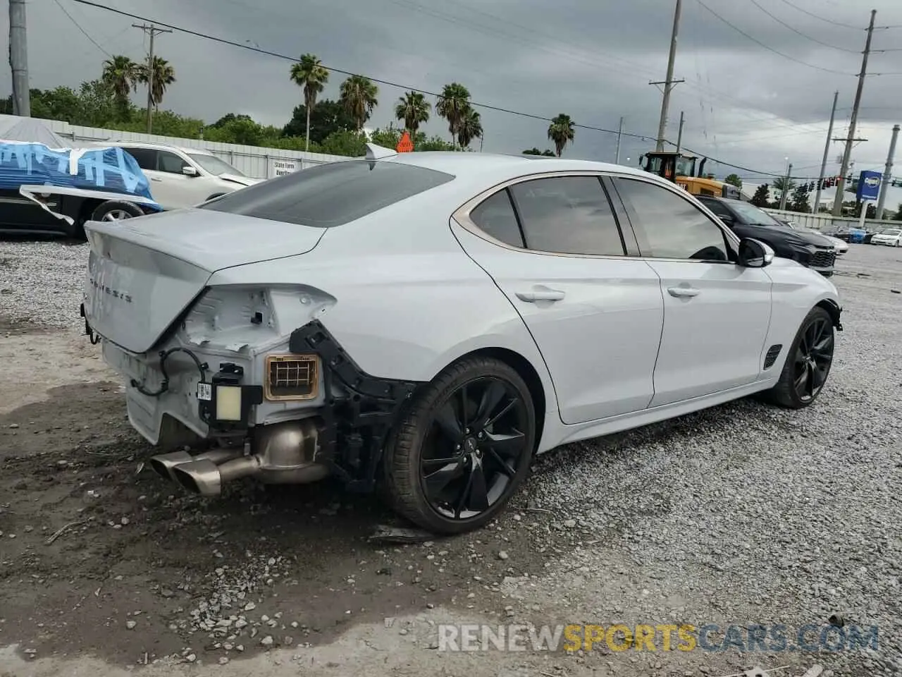 3 fotografías del automóvil dañado KMTG34TA3PU114905 GENESIS G70 BASE 2023