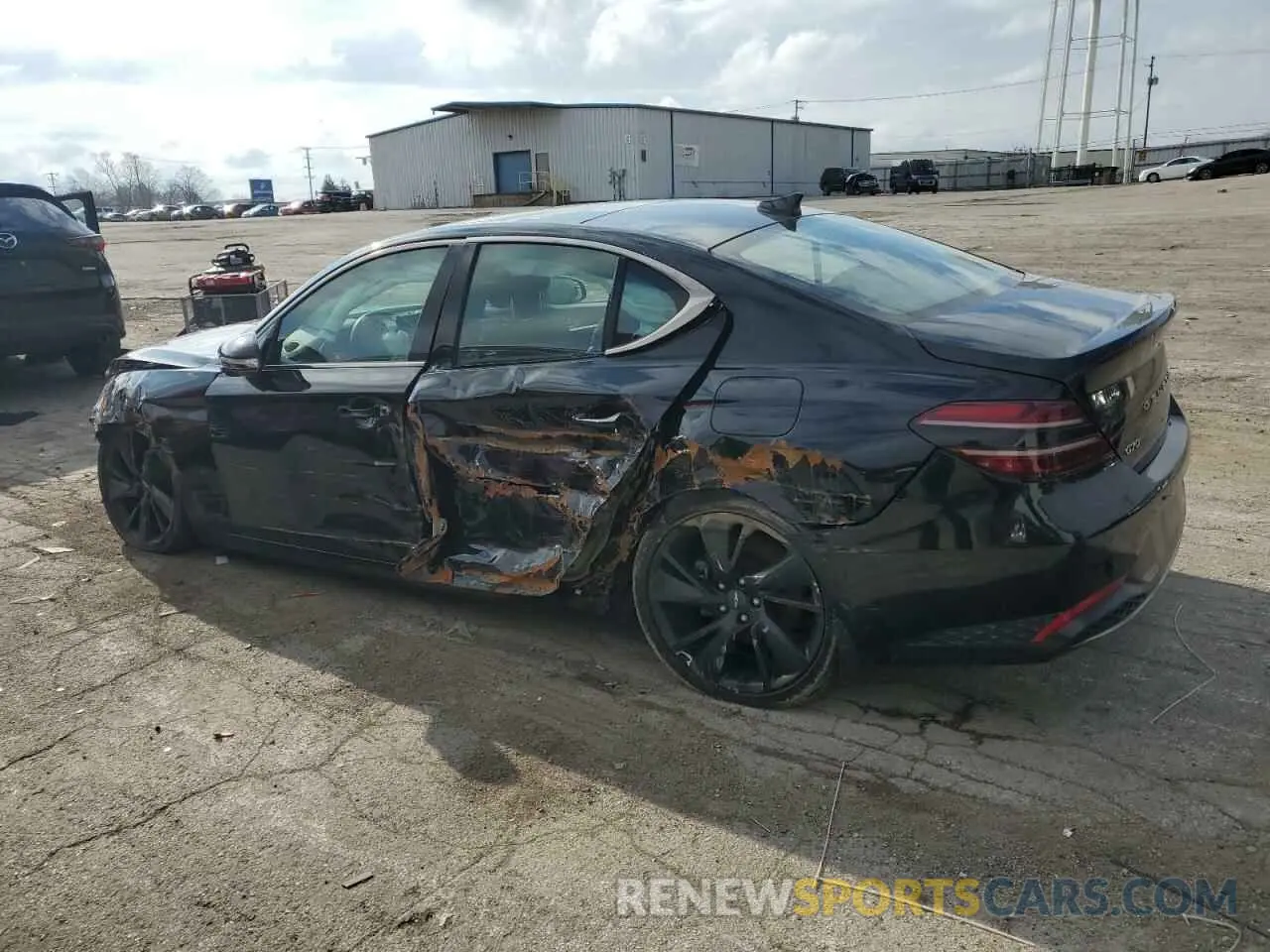 2 fotografías del automóvil dañado KMTG34TA4PU111219 GENESIS G70 BASE 2023