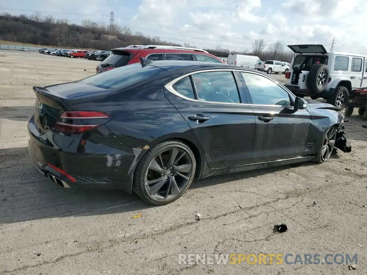 3 fotografías del automóvil dañado KMTG34TA4PU111219 GENESIS G70 BASE 2023