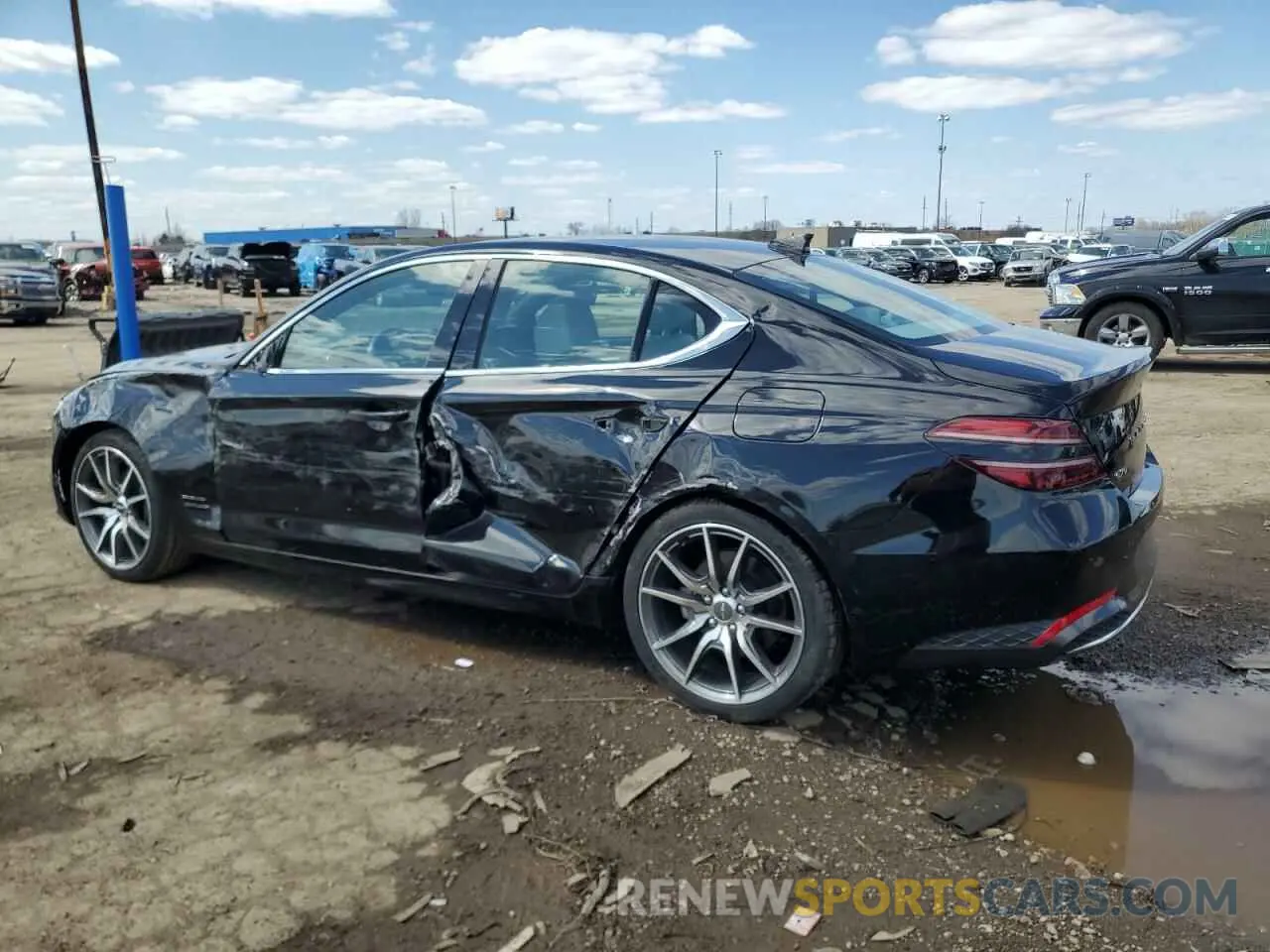 2 fotografías del automóvil dañado KMTG34TA4PU121426 GENESIS G70 BASE 2023