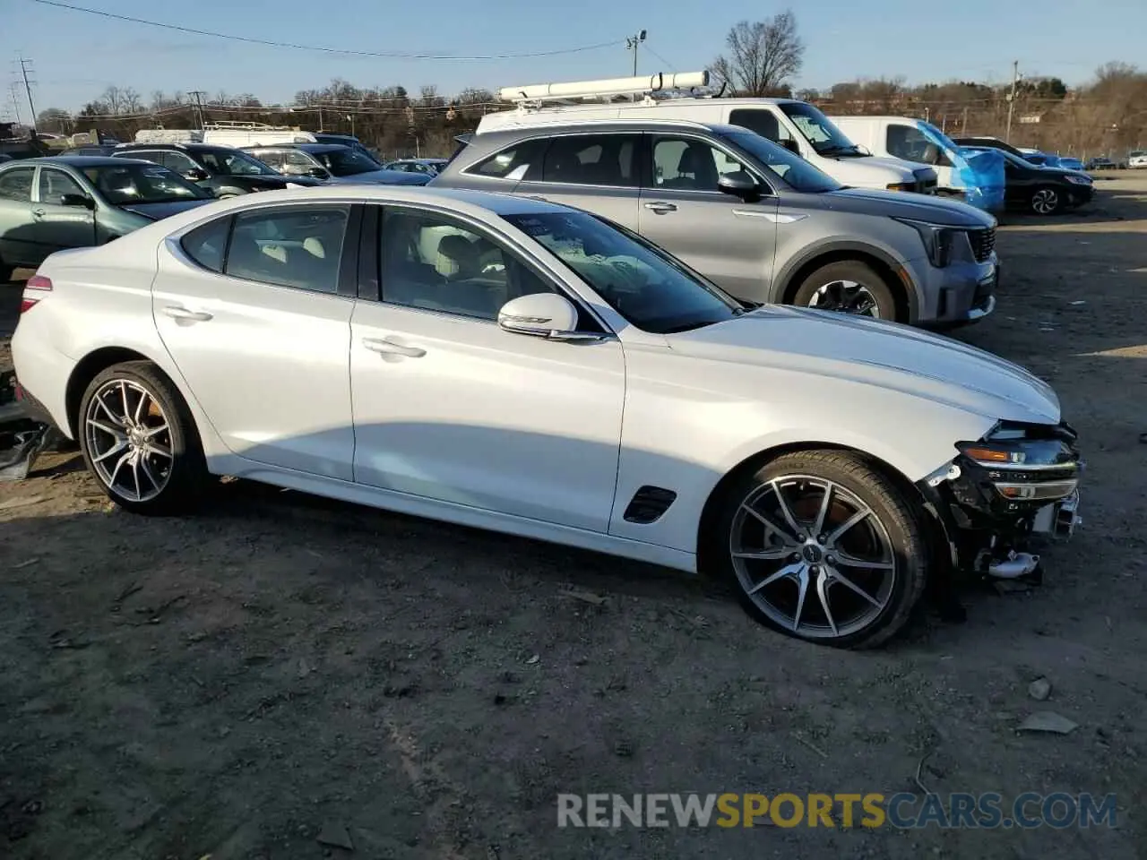 4 fotografías del automóvil dañado KMTG34TA4PU131888 GENESIS G70 BASE 2023