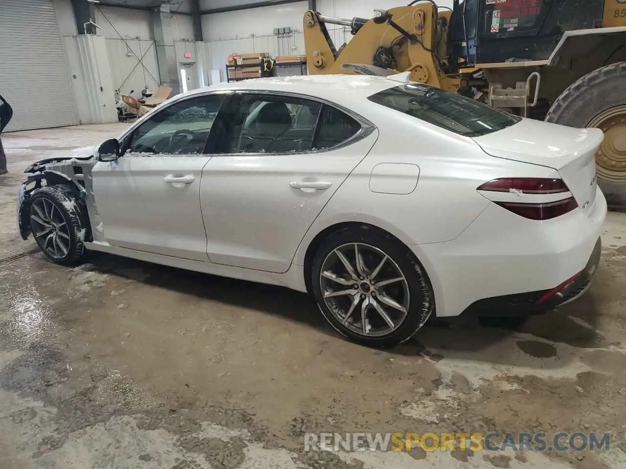 2 fotografías del automóvil dañado KMTG34TA5PU125937 GENESIS G70 BASE 2023