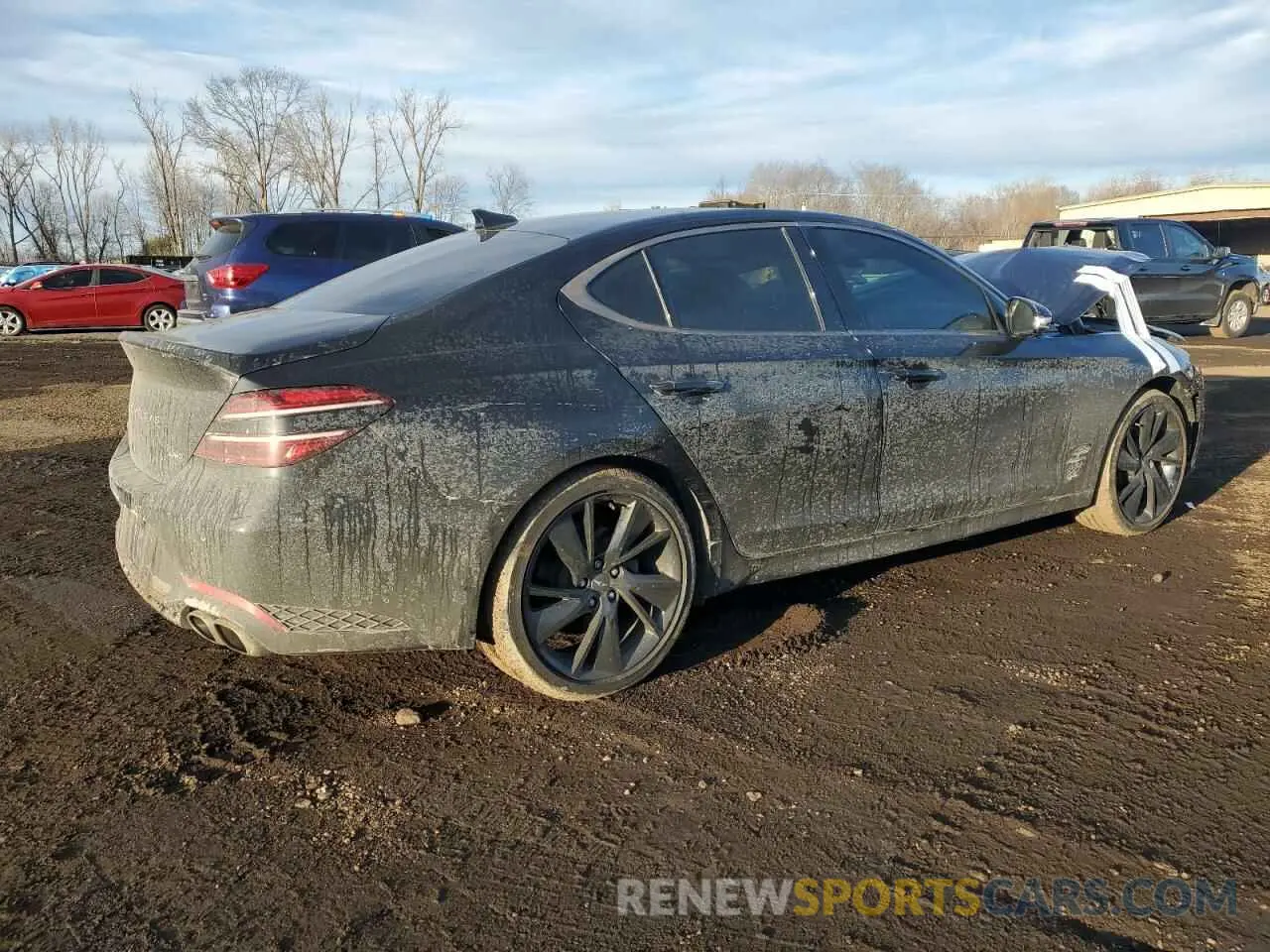 3 fotografías del automóvil dañado KMTG34TA6PU112825 GENESIS G70 BASE 2023